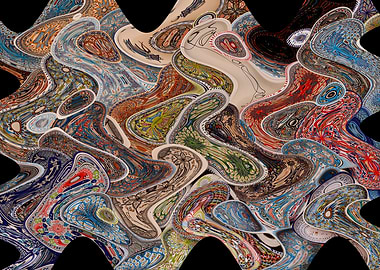 abstract modern wall