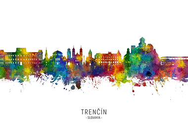 Trencin Skyline Slovakia