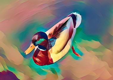 duck swimming on lake