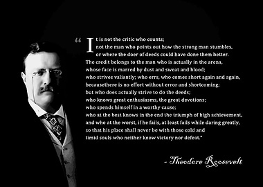 The man in the arena