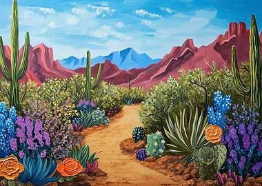 Desert flora and fauna