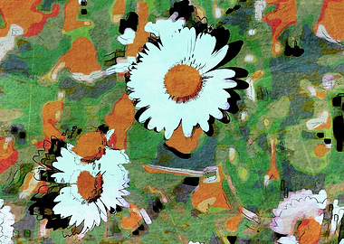 daisy in bloom in spring