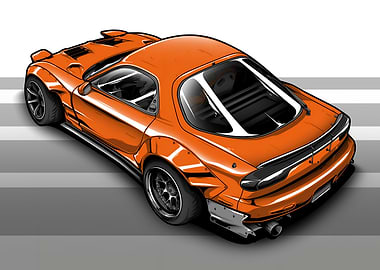 Mazda RX7 FD3S Widebody