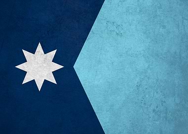 Flag of Minnesota on Wall