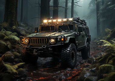 Military SUV Hummer