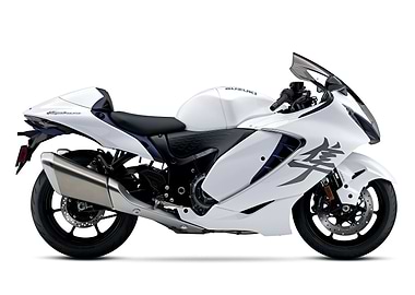 Suzuki Hayabusa White bike