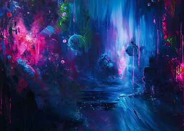 Neon Enchantment Path