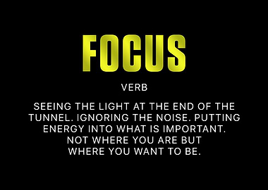 Motivational Quote Focus
