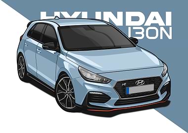 hyundai i30n blue