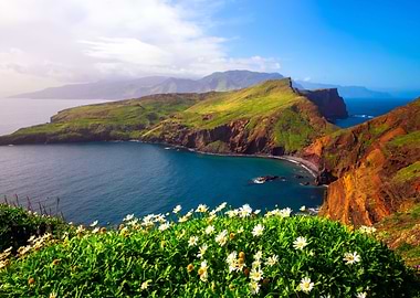 Azores Sea And Mountains