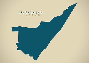 South Karelia Finland map