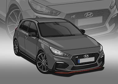 hyundai i30n grey