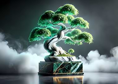 Zen Abstract Mable Bonsai
