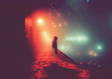 Cyberpunk City Night Light