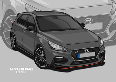 hyundai i30n grey