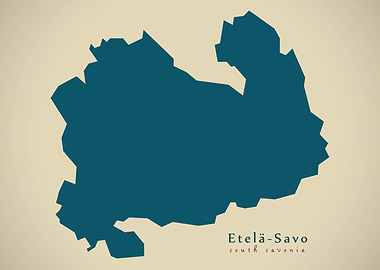 South Savonia Finland map