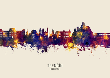Trencin Skyline Slovakia