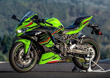 Kawasaki Ninja ZX4RR Spor' Poster, picture, metal print