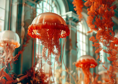 Flying jelly fish flowers