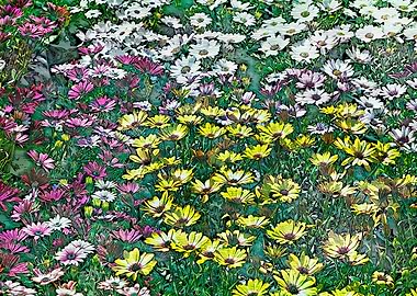 colorful daisy in bloom