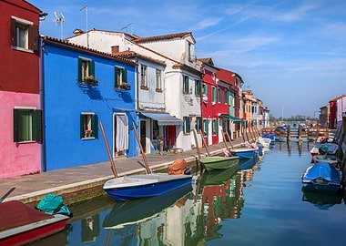 Burano In Venetian Lagoon