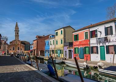 Burano Island In Italy