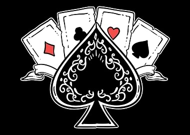 Ace Spades Poker Player Gi