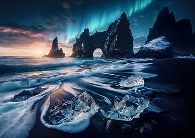 iceland beach of ice