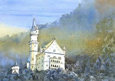 Famous castle Germany art