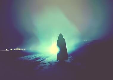 Winter Night Polar Light