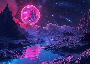 Mountain Space Colorful