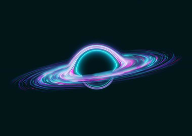 BLACK HOLE Neon Space