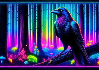 Neon Forest Guardian