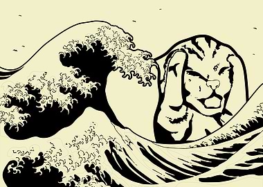 KanagawaWave Screaming cat