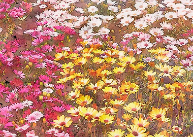 colorful daisy in bloom