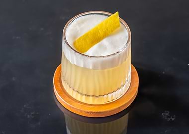 Whiskey sour cocktail