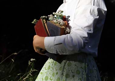 Cottage Core Flower Books