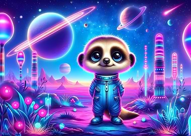 Neon Space Meerkat