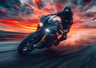 Speeding into Sunset Blaze