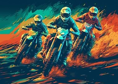 Motocross bikers