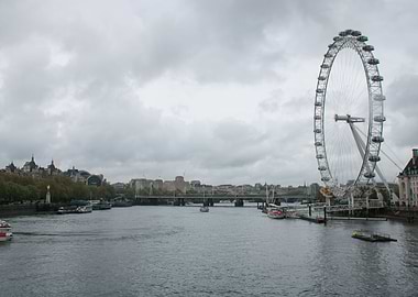London Eye and Thames