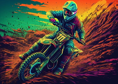 Motocross trail rider