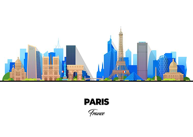 Paris France Skyline