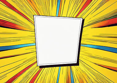 Comic page panel box empty