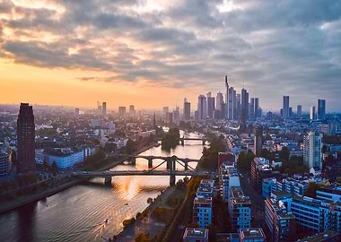 Sunset in Frankfurt