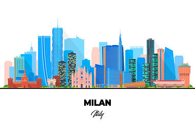 Milan Italy Skyline