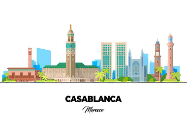 Casablanca Morocco Skyline