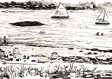 Ink at Fort Foster Beach