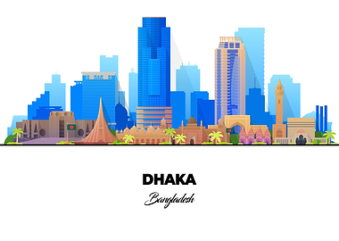 Dhaka Bangladesh Skyline