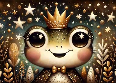 Cute Whimsical Frog
